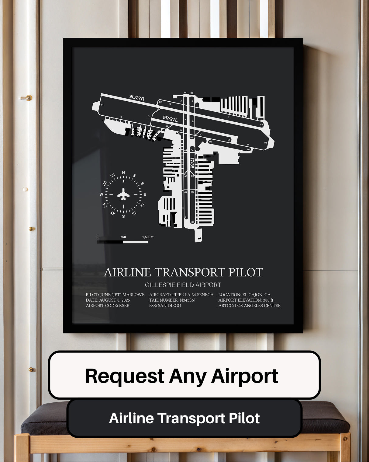 Airline Transport Pilot Custom Print