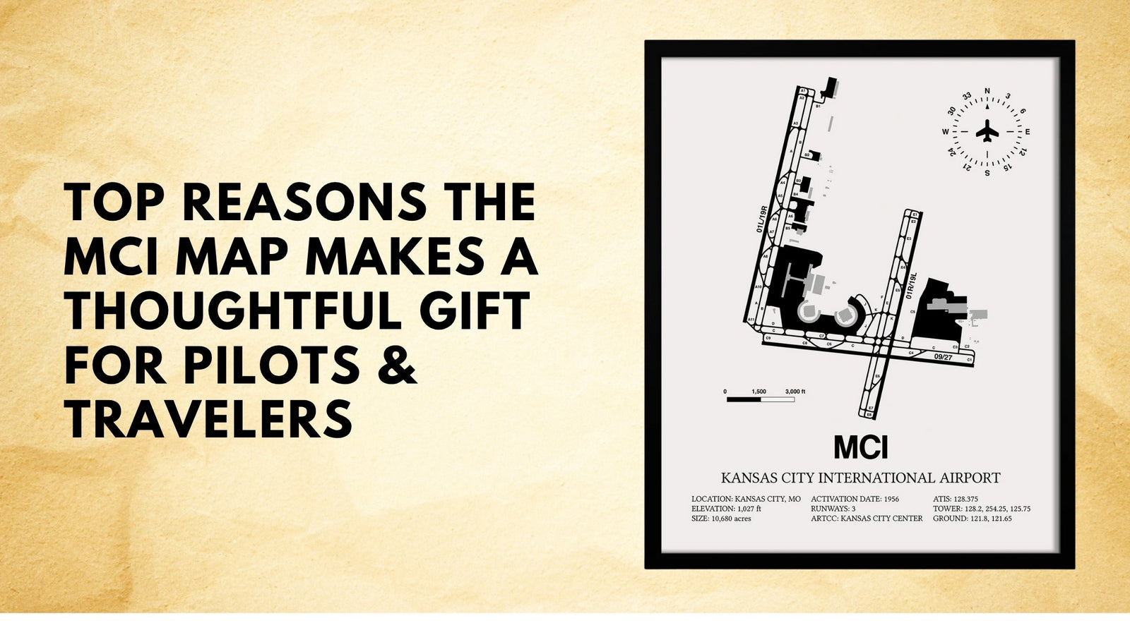 Top Reasons the MCI Map Makes a Thoughtful Gift for Pilots and Travelers