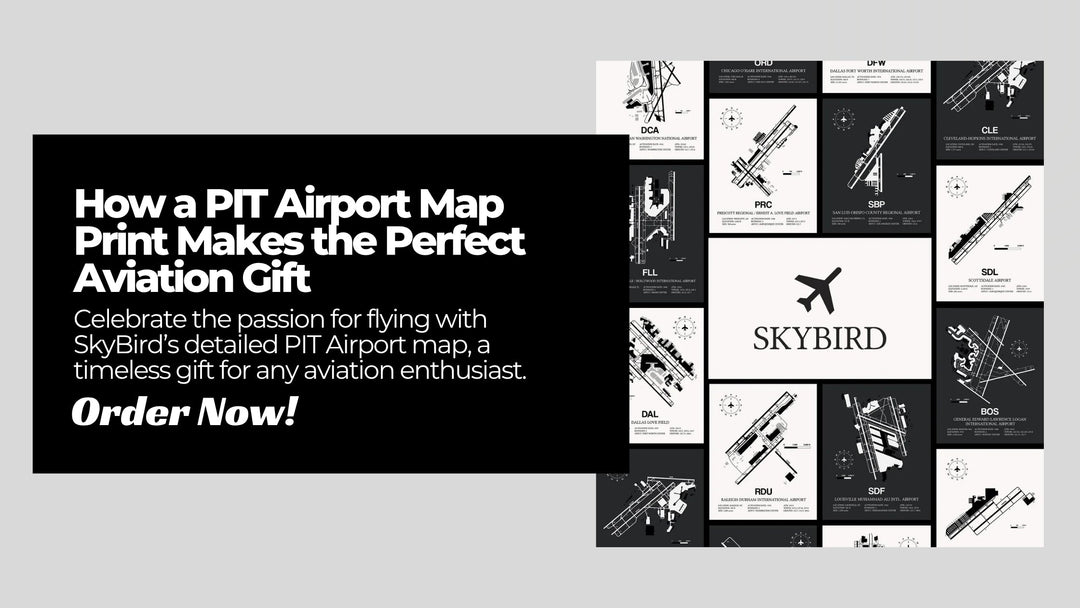 How a PIT Airport Map Print Makes the Perfect Aviation Gift