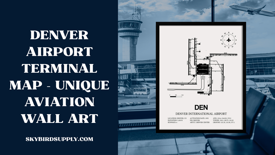 Denver Airport Terminal Map – Unique Aviation Wall Art