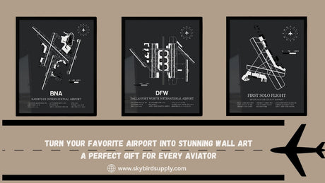 Turn Your Favorite Airport Into Art: The Trendy Gift Every Pilot Wants