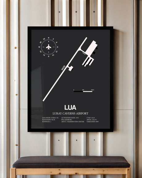 Frame color options for Luray Caverns Airport Wall Art