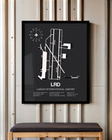 Frame color options for Laredo International Airport Wall Art