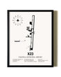 Framed Umatilla Municipal Airport wall art poster in black frame