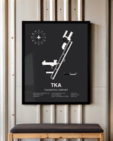 Frame color options for Talkeetna Airport Wall Art