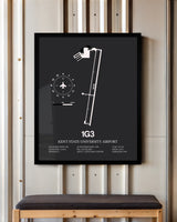 Frame color options for Kent State University Airport Wall Art