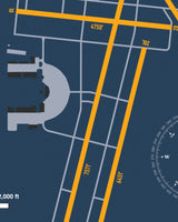 Closeup View of DuPage Airport poster