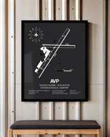 Frame color options for Wilkes-Barre / Scranton International Airport Wall Art