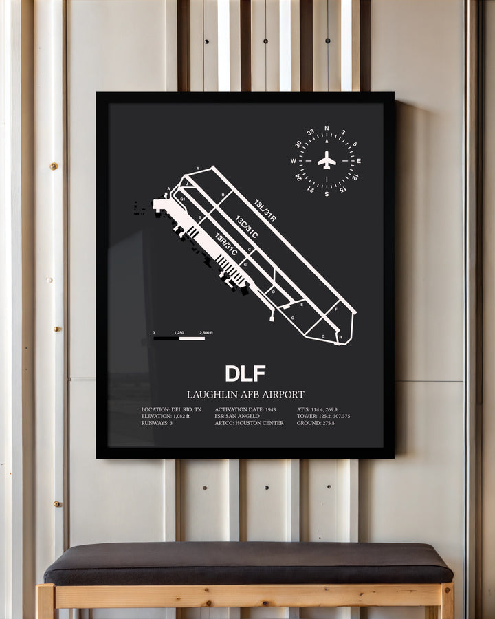 Frame color options for Laughlin AFB Airport Wall Art