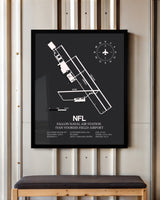 Frame color options for Fallon Naval Air Station (Van Voorhis Field) Airport Wall Art