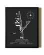 Unframed St. Pete-Clearwater International Airport map print poster