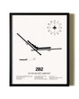 Framed Plum Island Airport wall art poster in black frame