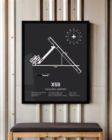 Frame color options for Valkaria Airport Wall Art