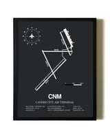 Unframed Cavern City Air Terminal map print poster