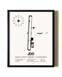 Framed Wood County Airport / Collins Field wall art poster in black frame