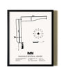 Framed Immokalee Regional Airport wall art poster in black frame