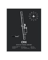 Gray Framed Roscoe Turner Airport layout wall art poster