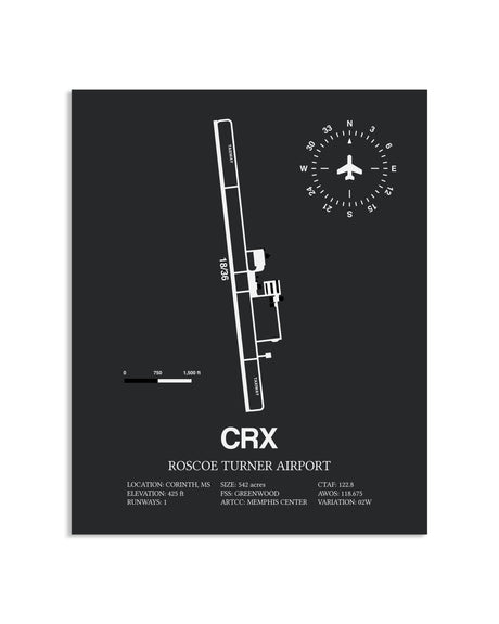 Gray Framed Roscoe Turner Airport layout wall art poster