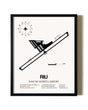 Framed Rancho Murieta Airport wall art poster in black frame