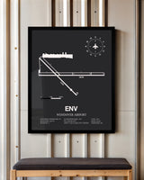 Frame color options for Wendover Airport Wall Art