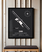 Frame color options for Dalton Municipal Airport Wall Art