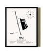 Framed Braden Airpark wall art poster in black frame