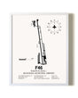 Ralph M. Hall / Rockwall Municipal Airport airport map poster in oak frame