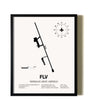 Framed Sherman Army Airfield wall art poster in black frame