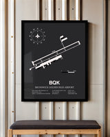 Frame color options for Brunswick Golden Isles Airport Wall Art