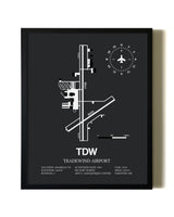 Unframed Tradewind Airport map print poster