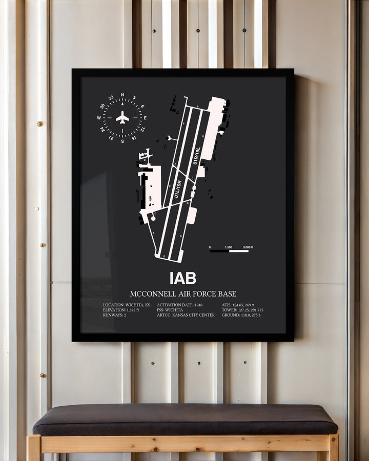 Frame color options for McConnell Air Force Base Wall Art