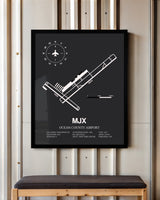 Frame color options for Ocean County Airport Wall Art