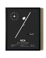 Unframed Holy Cross Airport map print poster