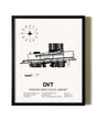Framed Phoenix Deer Valley Airport wall art poster in black frame