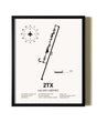 Framed Salado Airport wall art poster in black frame