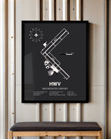 Frame color options for Brookhaven Airport Wall Art
