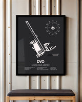 Frame color options for Gnoss Field Airport Wall Art