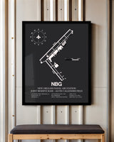 Frame color options for New Orleans Naval Air Station Joint Reserve Base-Alvin Callender Field Wall Art