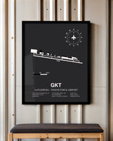 Frame color options for Gatlinburg-Pigeon Forge Airport Wall Art