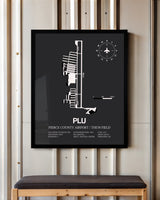 Frame color options for Pierce County Airport / Thun Field Wall Art