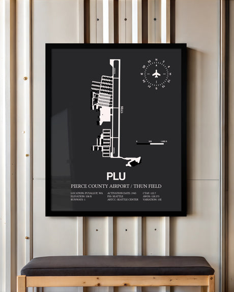 Frame color options for Pierce County Airport / Thun Field Wall Art