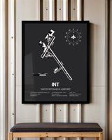 Frame color options for Smith Reynolds Airport Wall Art