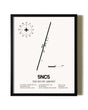 Framed The Duchy Airport wall art poster in black frame