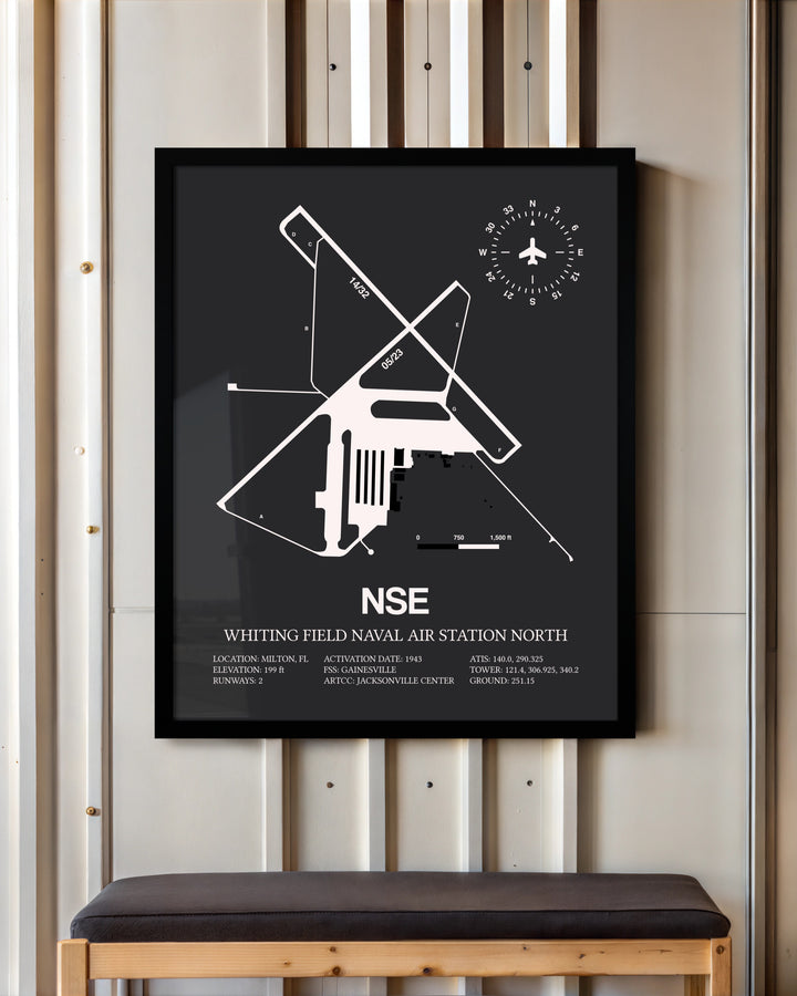 Frame color options for Whiting Field Naval Air Station North Wall Art
