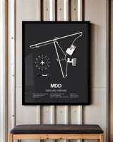 Frame color options for Midland Airpark Wall Art