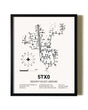 Framed Hidden Valley Airpark wall art poster in black frame