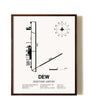 Deer Park Airport aviation print in walnut frame
