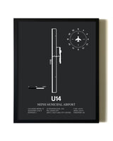 Unframed Nephi Municipal Airport map print poster