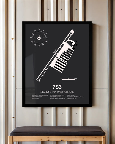 Frame color options for Stark's Twin Oaks Airpark Wall Art