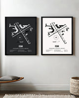 ISM Airport Map, Kissimmee Gateway Airport Print